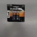 Duracell CR123A 3V Lithium Battery, 2 Count Pack, 123 3 Volt High Power Lithium Battery, Long-Lasting for Home Safety and Security Devices, High-Intensity Flashlights, and Home Automation