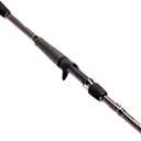 Lews Custom Lite Casting Fishing Rod, HM85 Graphite Rod, Stainless Steel Guides with Titanium Oxide Inserts, Split-Grip Handle, Black (6-Foot 9-Inch)