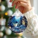 Christmas Ornament, Christmas Decoration, Holiday Decor, Heirloom Keepsake, Stained Glass, Gift Exchange, Gift Idea, Gifts for Coworker, Friend, and Family