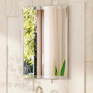 VocalStar Frameless Bathroom Mirror, 22" x 30" Rectangle Wall Mirror with Beveled Edge, Modern Decorative Vanity Mirrored for Living Room, Entryway, Bedroom | 1/4-Inch Shatterproof Glass