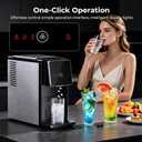 Antarctic Star Countertop Nugget Ice Maker, 33 Lbs/24H Automatic Ice Dispenser, Self-Cleaning Portable Ice Machine, 1.8L Water Tank, Touch Screen & Auto Ice Drop, for Home/Office/Kitchen