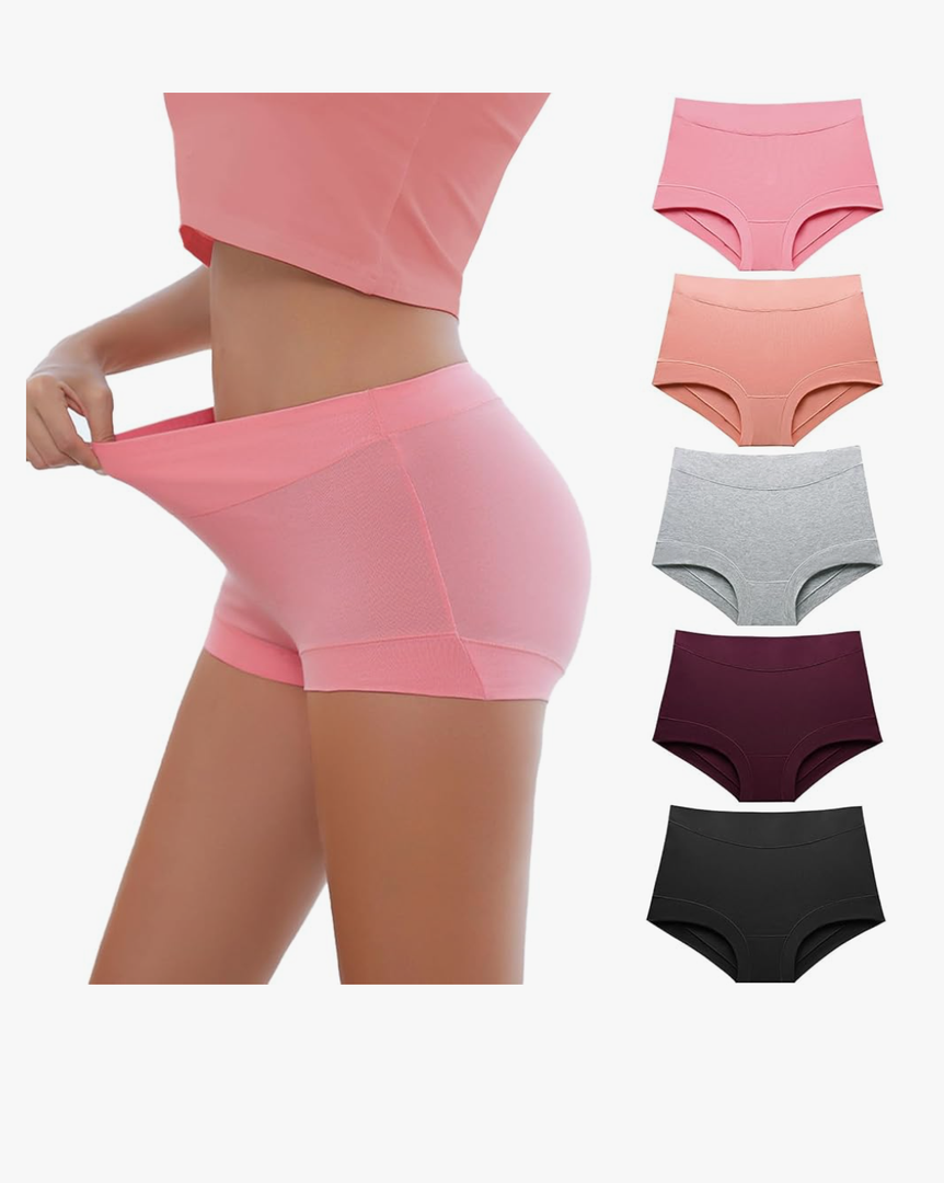 Migbean Boy Shorts Underwear for Women - Boxers for Women, Women's Cotton Underwear Boyshorts S