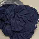 PrinceDeco Stretch Armless Futon Cover Futon Slipcover Full Queen Size Futon Couch Cover Futon Sofa Cover Futon Bed Cover Furniture Protector with Elastic Bottom, Checked Pattern Jacquard, Navy