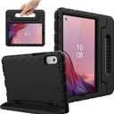 for Lenovo Tab M9 Case, New Kids Heavy Duty Cover with Convertible Handle Stand for Lenovo Tab M9 9.0 Inch 2023, Black