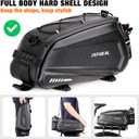 JXFUKAL Bike Bags for Bicycle Rear rack - 9.5L/17L/40L Hard Shell Waterproof Bike Ebike Trunk Pannier Saddle Seat Bag Carrier with Reflector, Rain Cover & Shoulder Strap for Commuter Travel Outdoor
