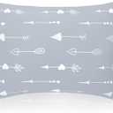 Biloban Kid Travel Pillow for Sleeping, Kid Pillow 14" x 19" for Toddler Bed, Soft & Skin-Friendly Small Pillows for Sleeping, Toddler Use Only, Age 2 to 5 (Light Grey Arrow)