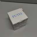 FUTEI Cream White Decorative Throw Pillow Covers 16x16 Inch Set of 2,Square Cushion Case,Fluffy Faux Rabbit Fur Plaid & Soft Velvet Back,Modern Home Decor for Couch Bed