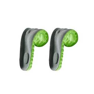 4D Insoles - 4D Cloud Technology Insole - Super Soft, Ultra Comfort Insoles, 4D Sports Shoes Insoles, Acupoint Massage Insole for Foot & Joint Support (11-12, Gray/ Creen)