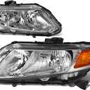 Auto Dynasty Headlights Assembly for 2012-2015 Honda Civic Sedan/Coupe