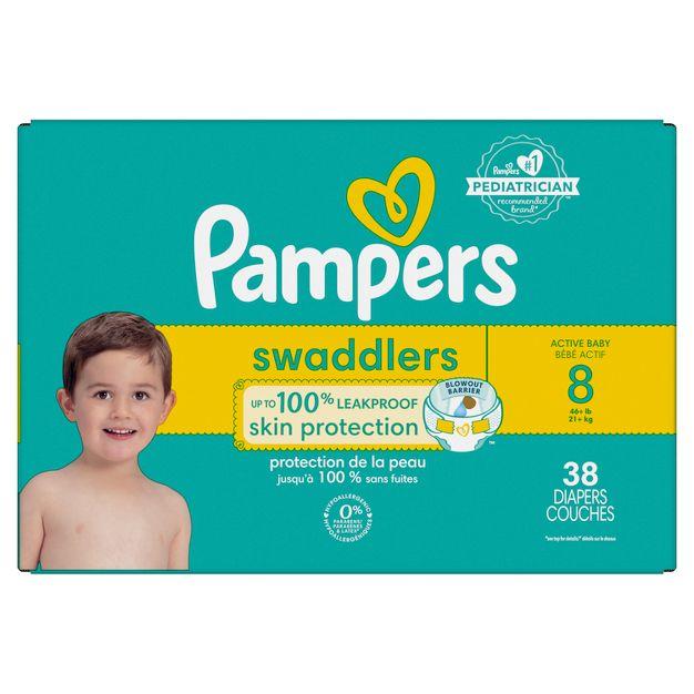 Pampers Swaddlers Soft Sensitive Skin Baby Diapers - Size 8 - 38ct