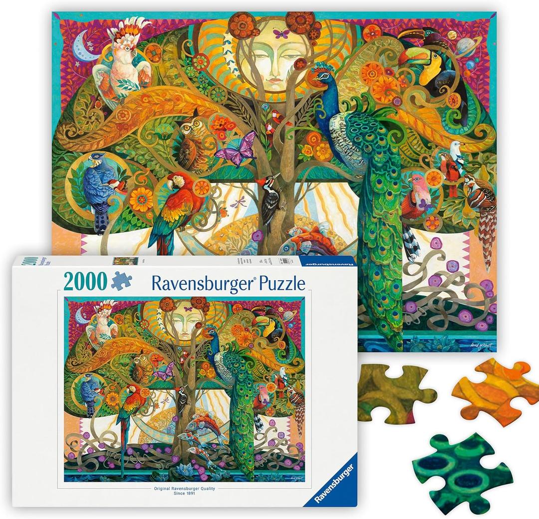 Ravensburger - On The Fifth Day - 2000 Piece Jigsaw Puzzle - Stunning Imagery of an Artistic Creation Rendition - Vibrant Colors - Frameable - Premium Quality - Puzzles for Adults