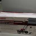 Chapin 8701B Garden Push Seeder Planter with 6 Seed Plates for up to 20 Varieties of Seeds, Zinc Plow Blade, Row Marker, Powder Coated Steel Frame, Red/Black