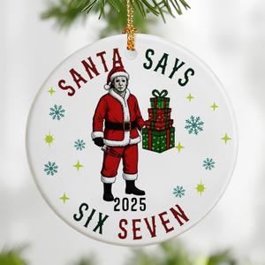 Six Seven Christmas Ornaments 2025 | Michael Myer Horror Ornament | Funny 67 Meme Ornament | 67 Gifts | Trending Ornaments | Christmas Decor | Gen Z Alpha Xmas Gift