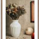 24x36 Poster Frame, Natural Solid Walnut Wood Picture Frame|Tempered Glass, 24x36-1P