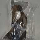 Real Human Hair Topper Light Thin Clip in Hair Bangs for Women and Men 6 inches Middle Part Straight Hairpieces (Light Brown)