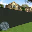 Sunnyglade 6 feet x 50 feet Privacy Screen Fence Heavy Duty Fencing Mesh Shade Net Cover for Wall Garden Yard Backyard (Green, 6 ft X 50 ft)