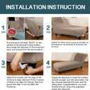FantasDecor Chaise Lounge Cover Stretch Armless Chair Slipcover for Living Room Indoor Bedroom Soft Jacquard Fabric Machine Washable, Sand