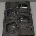 JBHO Set of 4-21 Ounce Hand Blown Italian Style Crystal Burgundy Glasses - Lead-Free Premium Crystal Clear Glass - Gift-Box for any Occasion