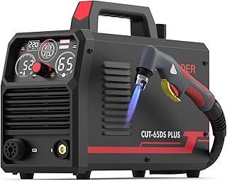 YESWELDER Plasma Cutter, 65Amp 110V/220V Non-High Frequency Non-Touch Pilot Arc 4-In-1 Plate Cutting/Grid Cutting/Gouging/Marking Multifunctional Plasma Cutting Machine CUT-65DS PLUS