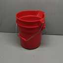 Rubbermaid Commercial Products Brute Heavy-Duty Round Bucket 10-Quart Red Corrosive-Resistant Pail with Handle for Cleaning/Material Transport, 2 Pcs