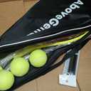 AboveGenius Neon Tennis Rackets 2 Pack for Adults- 27" Lightweight Aluminum Tennis Racquet Set with 3 Balls & Bag- Vibrant High-Visibility Matte Finish for Men Women Beginners