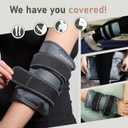 Medium Gel Ice Packs for Injuries Reusable Wrap with Velcro Straps - Hot and Cold Pack for Pain Relief, Tennis Elbow, Ankle, Foot, Hand  - Grey
