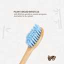 Bamboo Electric Toothbrush Heads, Plant-Based Soft Bristles Electric Toothbrush Replacement Heads, Compatible with Philips Sonicare (Mix and Match 3 Colors)