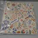 Eyrozill 3 Ring Binder 1 Inch Cute Design, Decorative Recipe Binders, Client Records with Clear Interior Pockets for Letter-Size(11" x 8.5") Paper, PVC Cover (Flower)