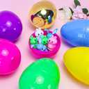 MGparty 12 Pcs 6 Inch Easter Eggs Fillable Large Plastic Easter Eggs with 2 Golden Eggs, Jumbo Empty Eggs for Easter Egg Hunt Basket Stuffers Party Favors Classroom Prizes and Easter Decorations