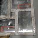 4x6 Collage Picture Frames Set of 1, Multi Family Photo Frame with Real Glass, Displays Four 4x6 Photo, Wall Decor Wall Hanging or Tabletop, Distressed White