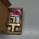 Metal Shower Diverter Valve, YDmeet 3 Way Shower Head Diverter for Handheld Showerhead and Fixed Rainfall Shower Head, Universal G1/2 Bathroom Shower System Replacement Part, Brushed Gold