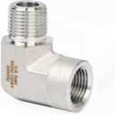 U.S. Solid 304 Stainless Steel High Pressure 6000 Psi 90 Degree Barstock Street Elbow (Male*Female)