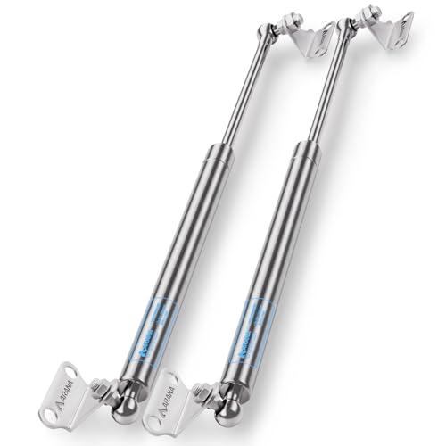 ARANA 304 Stainless Steel Gas Struts 20 Inch 150lb with Mounting Brackets - Rust-Proof Hydraulic Lift Support, Heavy Duty Marine Gas Shocks for Boat Hatch, Storage Box Lid & Outdoor Window (2-Pack)