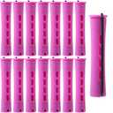 WILLBOND 60 Pcs Perm Rods for Long Hair Plastic Curl Rods Cold Wave Irons Curling Roller for Hair Styling Hairdressing Tools (0.75 Inch,Purple)