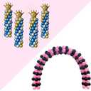 YALLOVE Metal Balloon Column Stand and Balloon Arch Kit Set for birthday Partiy and Events