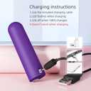 Mini Facial Massager, Facial Roller, Massage Care Stick Enhances Absorption of Creams and lotions Suitable for Facial and Eye Massage Tools (Purple)