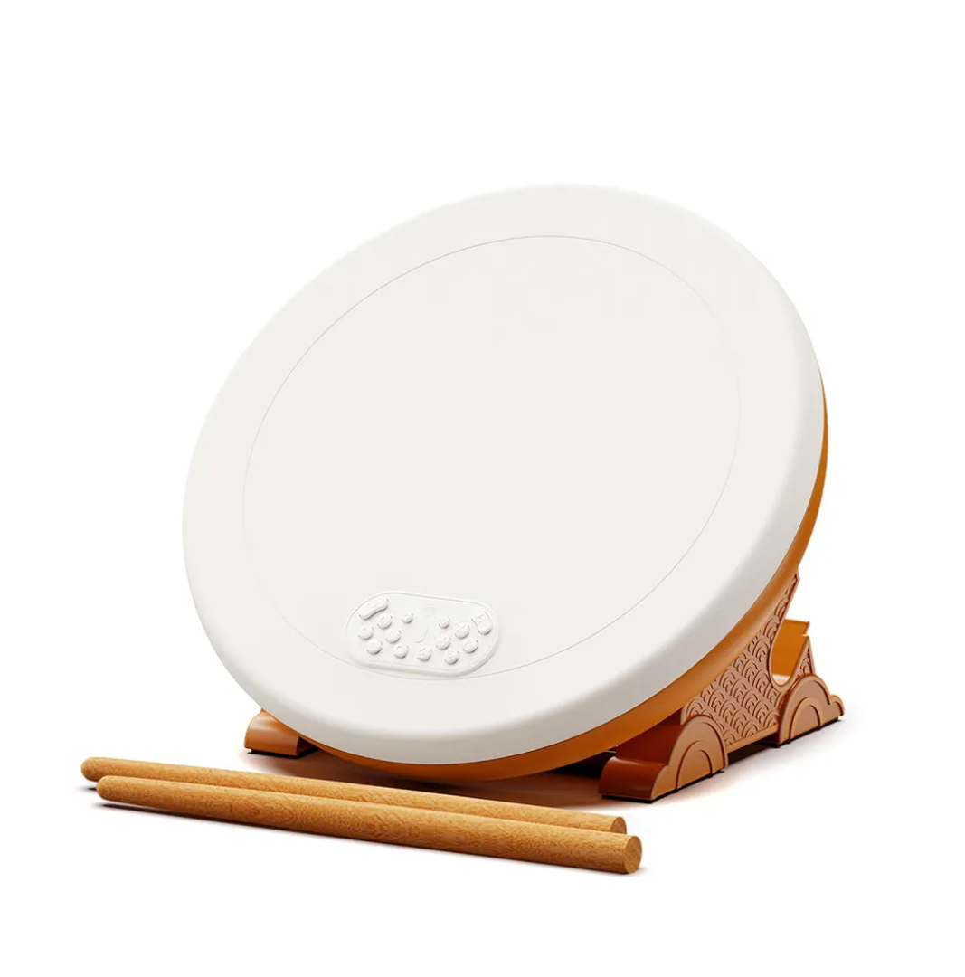 IINE Professional Taiko Drum Controller Pro Max, Taiko Game Controller with 2 Drum Sticks, Drum Controller Compatible With Nintendo Switch/PS4/PS5/PC