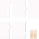 3 x Binder Dividers with Tabs, Dividers for 3 Ring Binder, 5 Tab Rose Pink (11" L x 8.5" W)