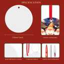 Sublimation Ornament Blanks 5 Inch 20 PCS Christmas Aluminium Round Decoration