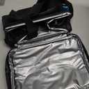 Double-Layer Insulated Cooler Foldable Lunch Box, Leakproof Cooler Bag for Men & Women, Shoulder Strap, Bottle Opener, for Beach, Camping, Car (Black)