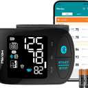 Blood Pressure Monitor Adult Cuff, Blood Pressure Cuff Monitor Wrist, Blood Pressure Machine Home Use 5.3-8.5" Irregular Heartbeat Monitoring APP Automatic Bluetooth High Accuracy Aspen Black