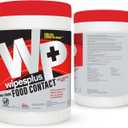 WIPESPLUS Cleaning Wipes All Purpose Food Contact - No Rinse, No Residue, Quick Dry Formula, Disinfecting Wipes For Restaurants, Foodservice, Schools - Canister, 100 Count (Pack of 6)