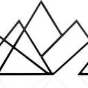 Slagindeco Mountain Metal Wall Art - Geometric Wall Sculpture - Horizontal Contemporary Home Decor for Living Room, Bedroom & Office