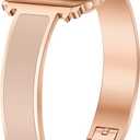 Rose Gold Slim Watch Bands for Women Compatible with Apple Watch 38mm 40mm 41mm 42mm (S10) Jewelry Dressy Bracelet Metal Strap Adjustable for iWatch Series 10/9/8/7/6/5/4/3/2/1/SE
