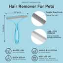 SOCCSO Carpet Rake for Pet Hair Removal (3 Pack),Dog Cat Fur Remover Rubber Broom,Carpet Rake - 60" Long Handle Lint Shaver Cleaner Tools,Scraper Brush for Carpet,Rug,Car Mat,Couch,Pet Bed,Furniture