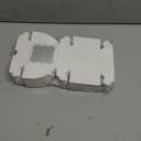 RomanticBaking 3.2" x 3.2" x 1.5" 100PCS Cookies, Soap, Chocolate Truffle, Donut, Macaron, Mini Bakery Boxes with Window (White)