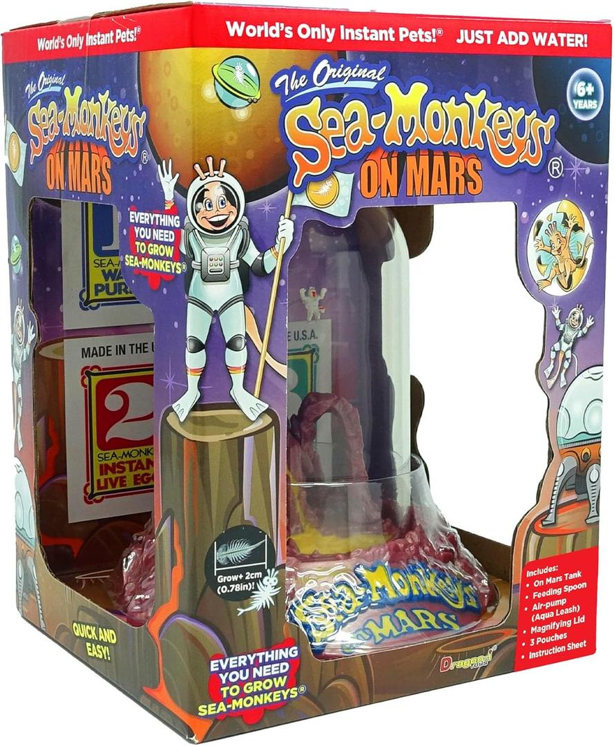 Sea-Monkeys On Mars - World's Only Instant Pets - Ages 6+ (Pack of 1)
