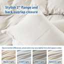 Nestl Off White Duvet Cover King Size - Soft Double Brushed King Duvet Cover Set, 3 Piece, with Zipper Closure, 1 Duvet Cover 104x90 inches and 2 Pillow Shams