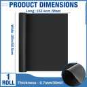 Amylove 20" x 5 ft Extra Large Magnetic Sheets Roll for Crafts, 30 Mil Black Flexible Vinyl Non Adhesive Cuttable Backing Sheet for Die Arts Refrigerator Metal Storage
