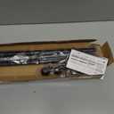 Adjustable Double Curtain Rods for Windows Set 106 Inch, Black Curtains Rod with  Brackets, Small Extra Long" Diameter Blackout Cortineros Para Ventanas for Bedroom, Living Room